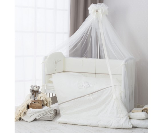 Постелька для новорожденных Перина Le petit bebe молочно-кофейный 3-х предметная