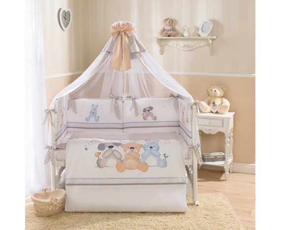 Постелька для новорожденных Perina Венеция «Три друга» 3-х предметная