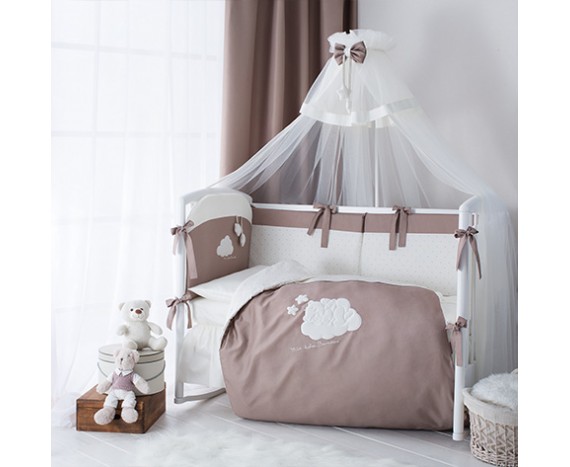Постелька для новорожденных Перина Bambino Cappuccino 3-х предметная