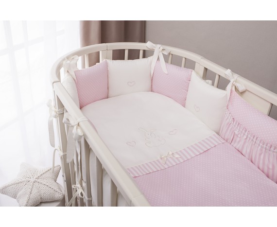 Постелька для новорожденных Неженка Oval Розовая
