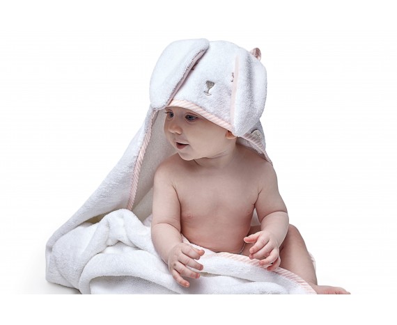 Полотенце для младенца "Лапушка" розовая